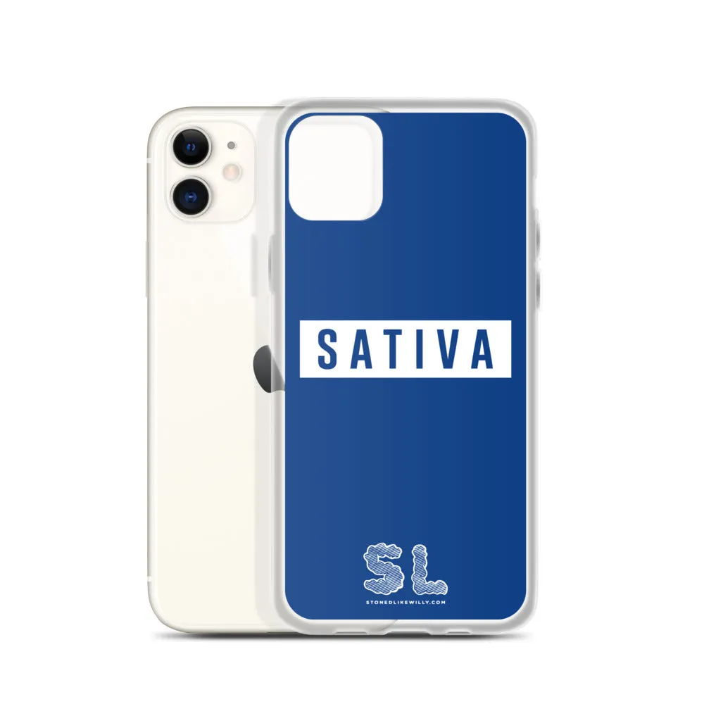BLUE SATIVA iPhone Case