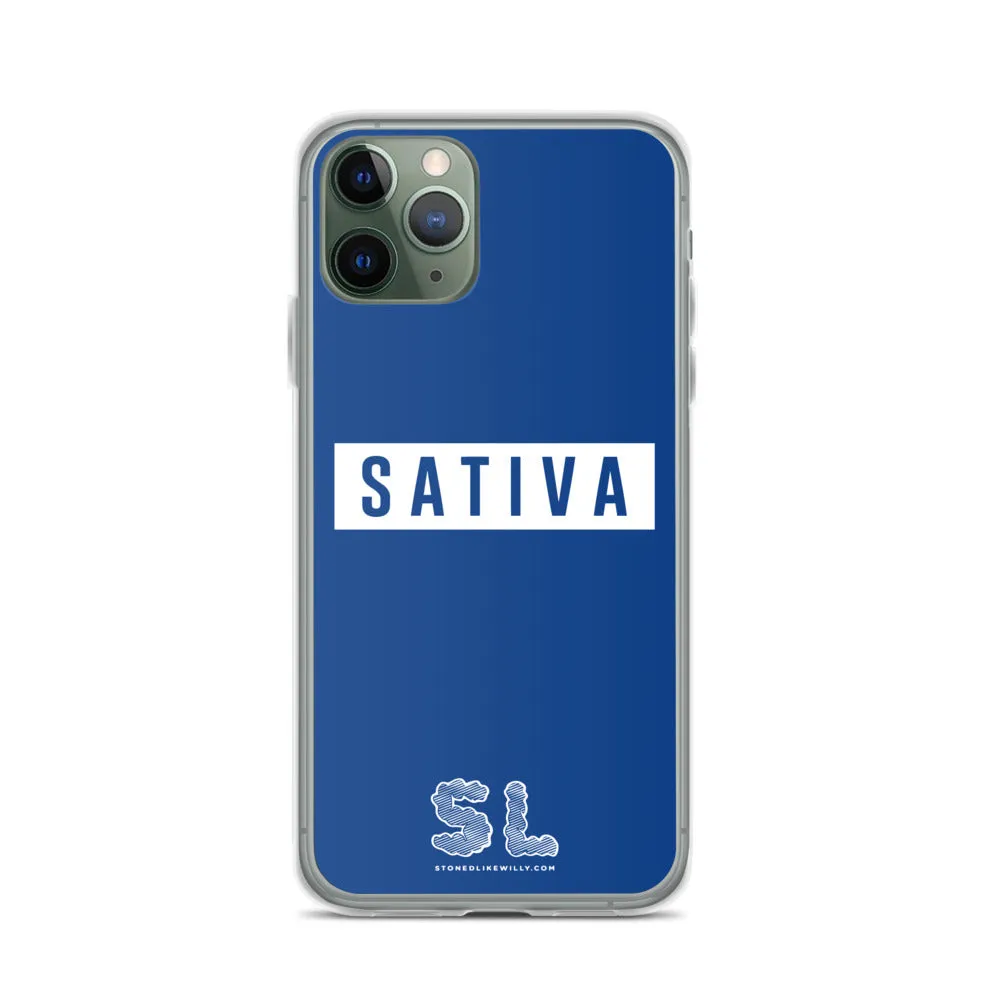 BLUE SATIVA iPhone Case