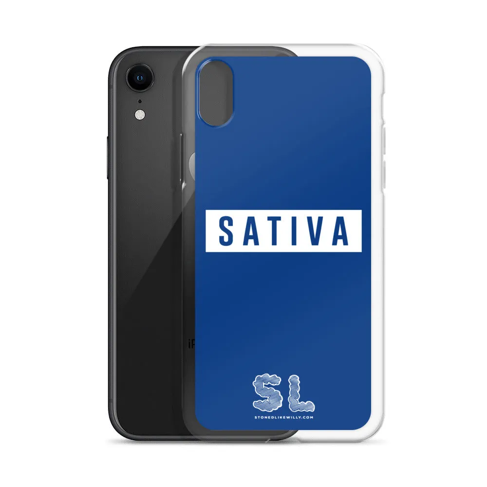 BLUE SATIVA iPhone Case