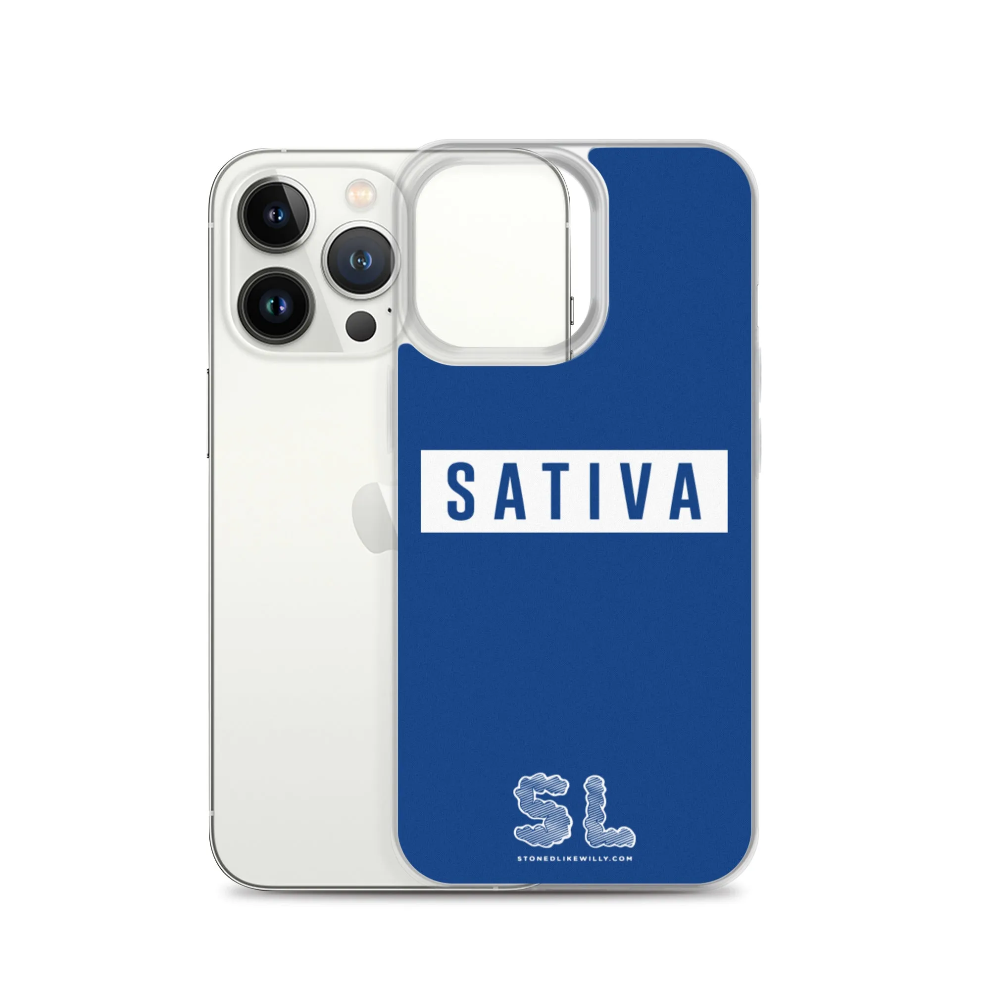 BLUE SATIVA iPhone Case