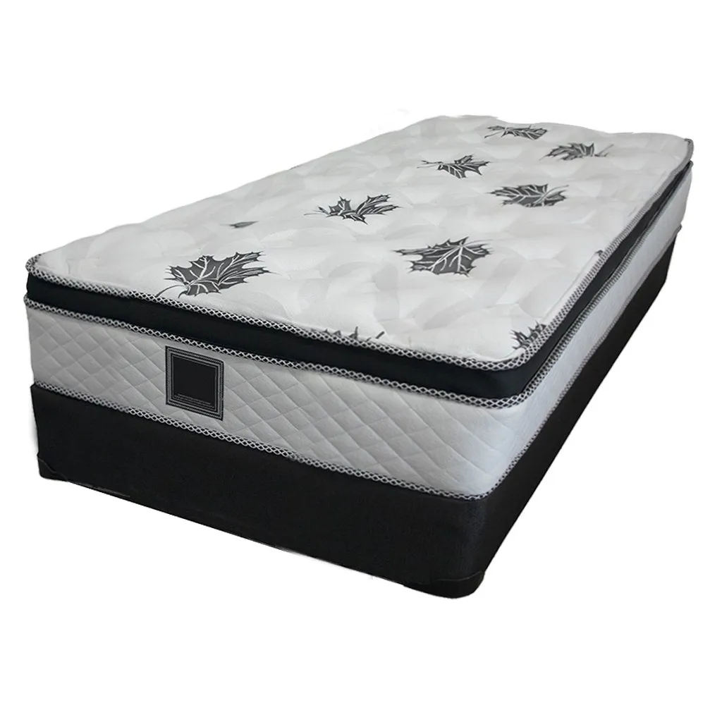 Boobeyeh georgia twin mattress and box spring set - 19 inch durable coils