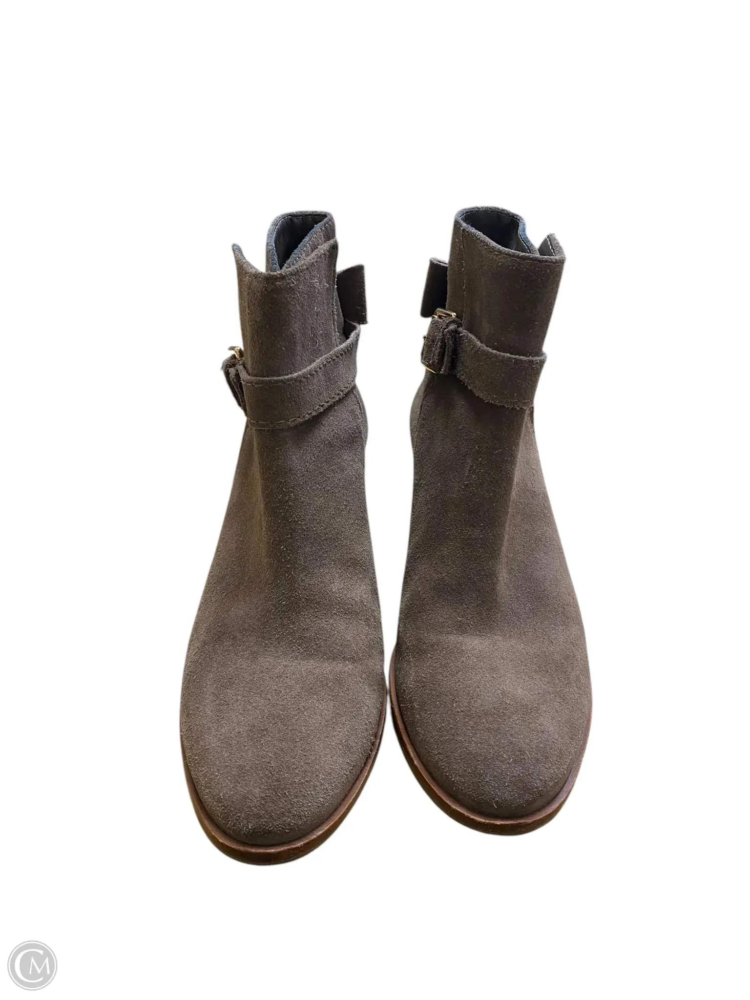 Boots Designer By Kate Spade In Grey, Size: 6.5