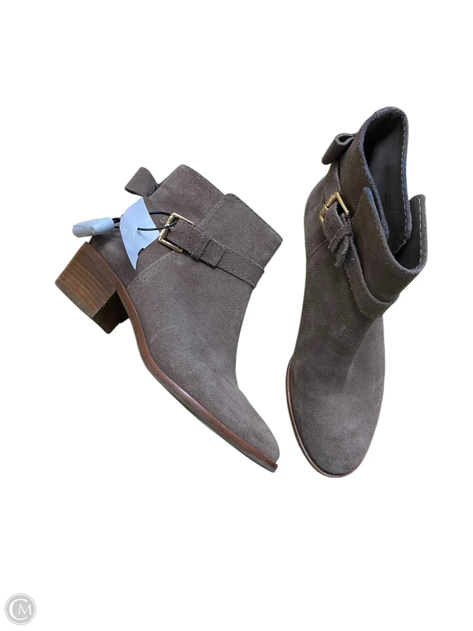 Boots Designer By Kate Spade In Grey, Size: 6.5