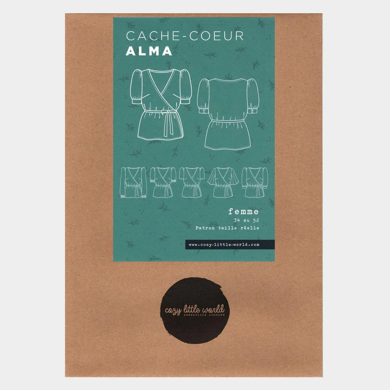 Cache-coeur ALMA Patron de couture Pochette