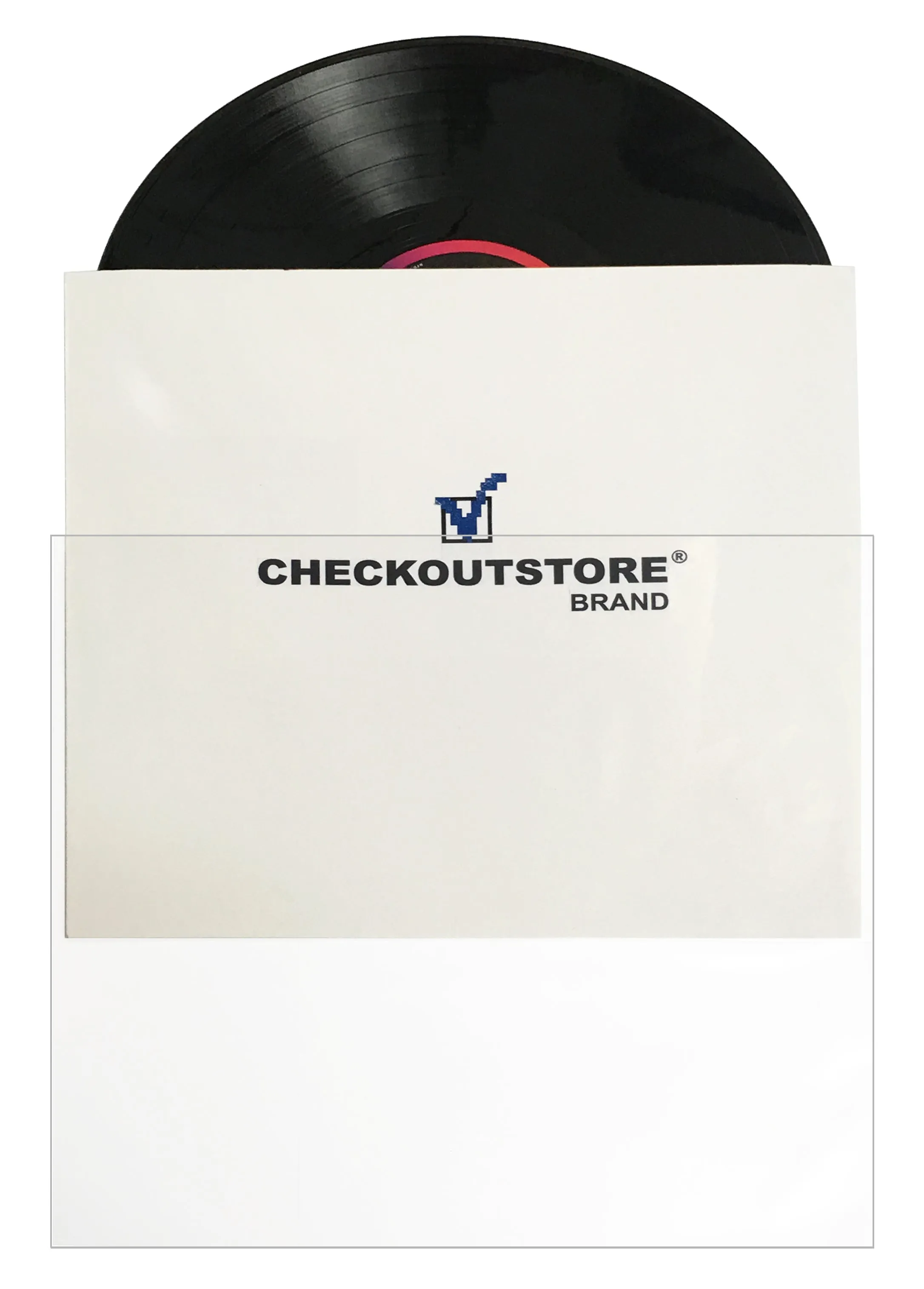 CheckOutStore Clear Plastic CPP Sleeves for 12" LP Vinyl 33 RPM Records (Outer Sleeve)