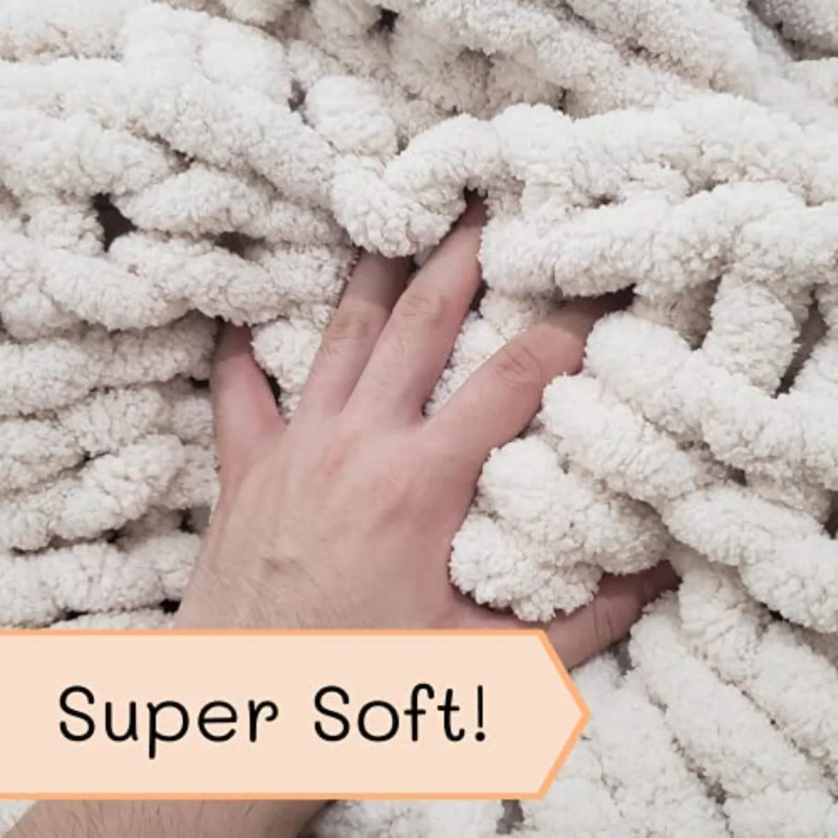 Chunky Hand Knitted Blanket Throw
