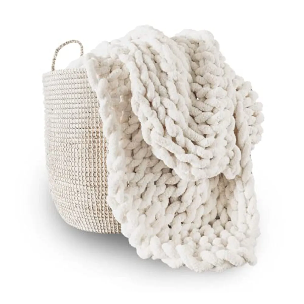 Chunky Hand Knitted Blanket Throw
