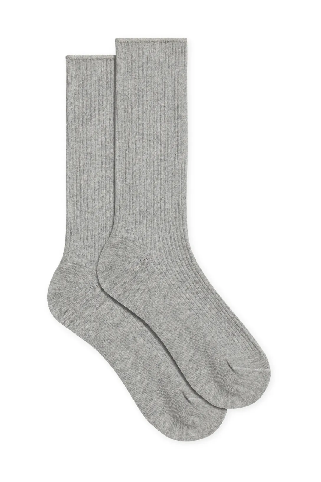 Classic Rib Socks | Heather Grey