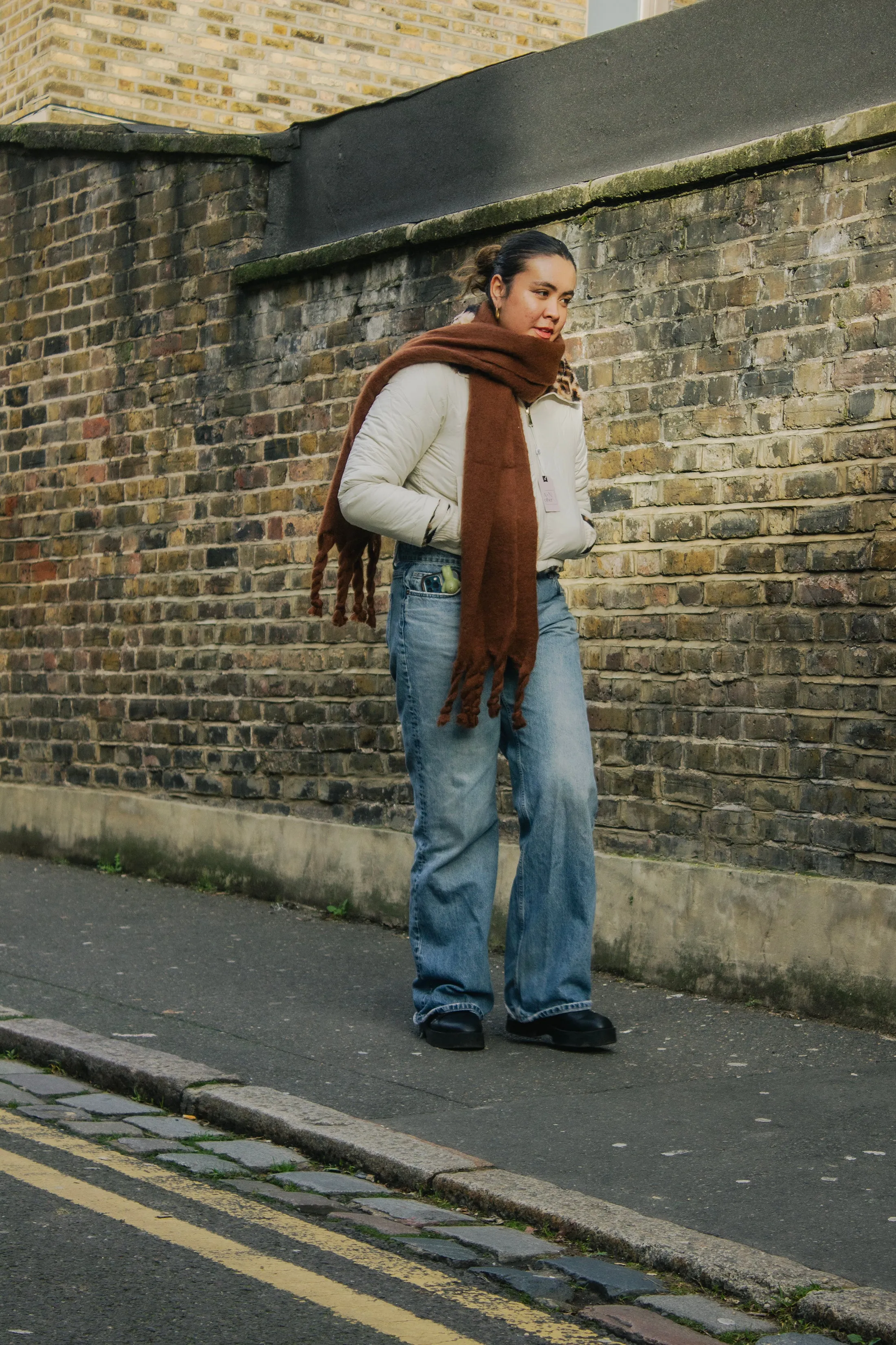 Colour Block Warm Wrap Scarf