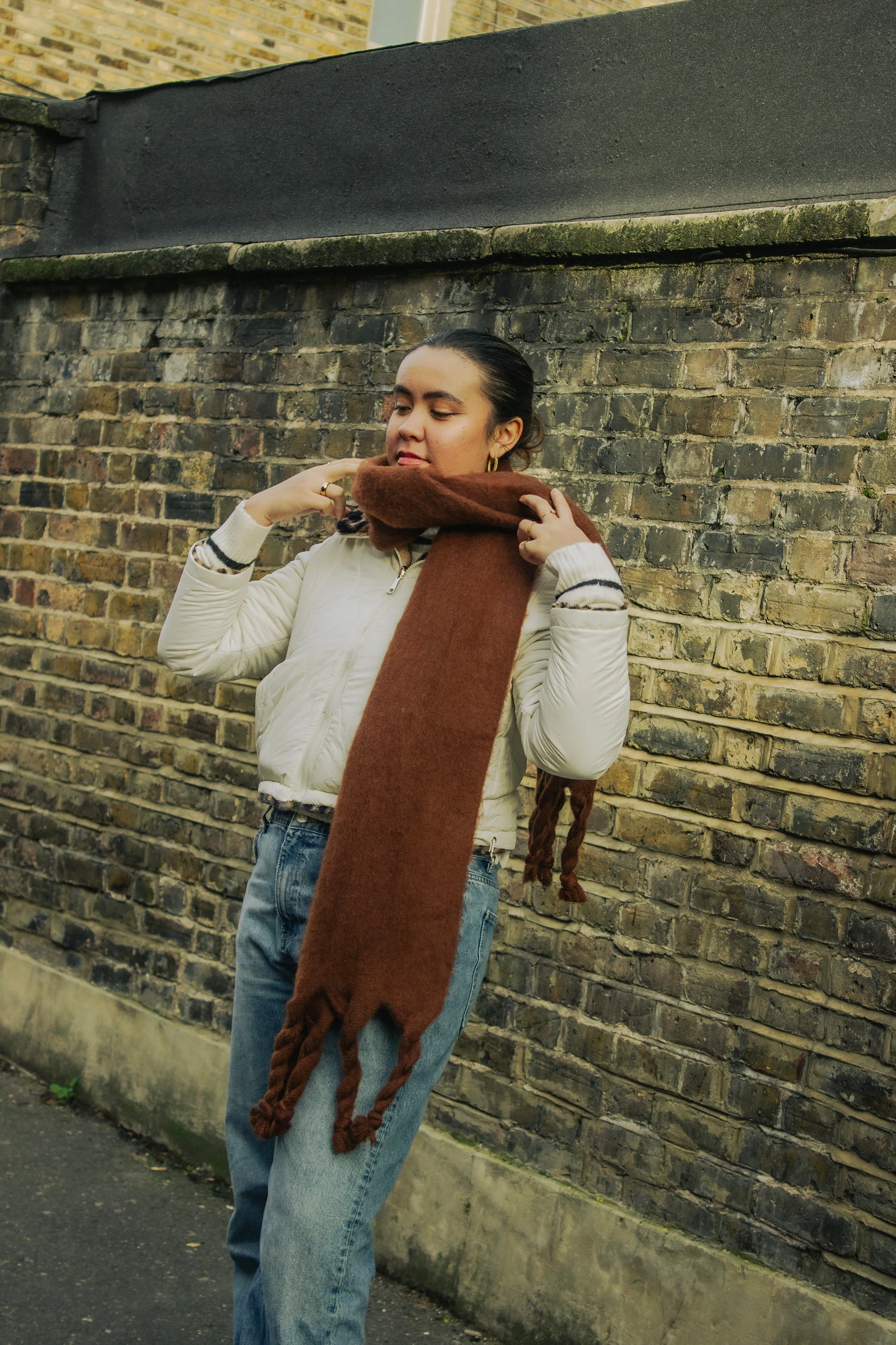 Colour Block Warm Wrap Scarf