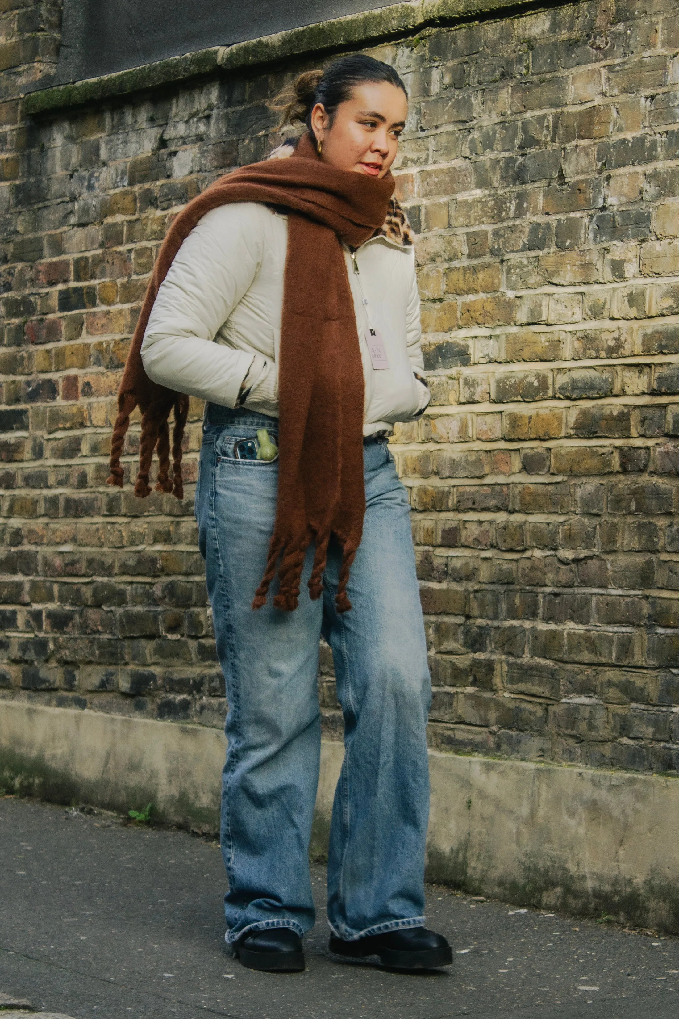 Colour Block Warm Wrap Scarf