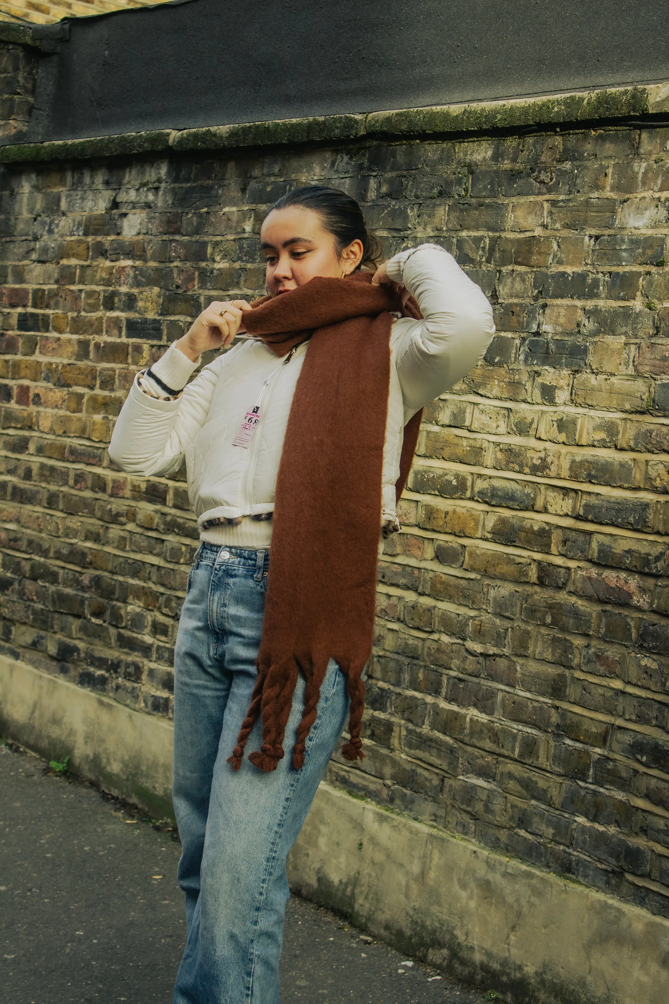 Colour Block Warm Wrap Scarf
