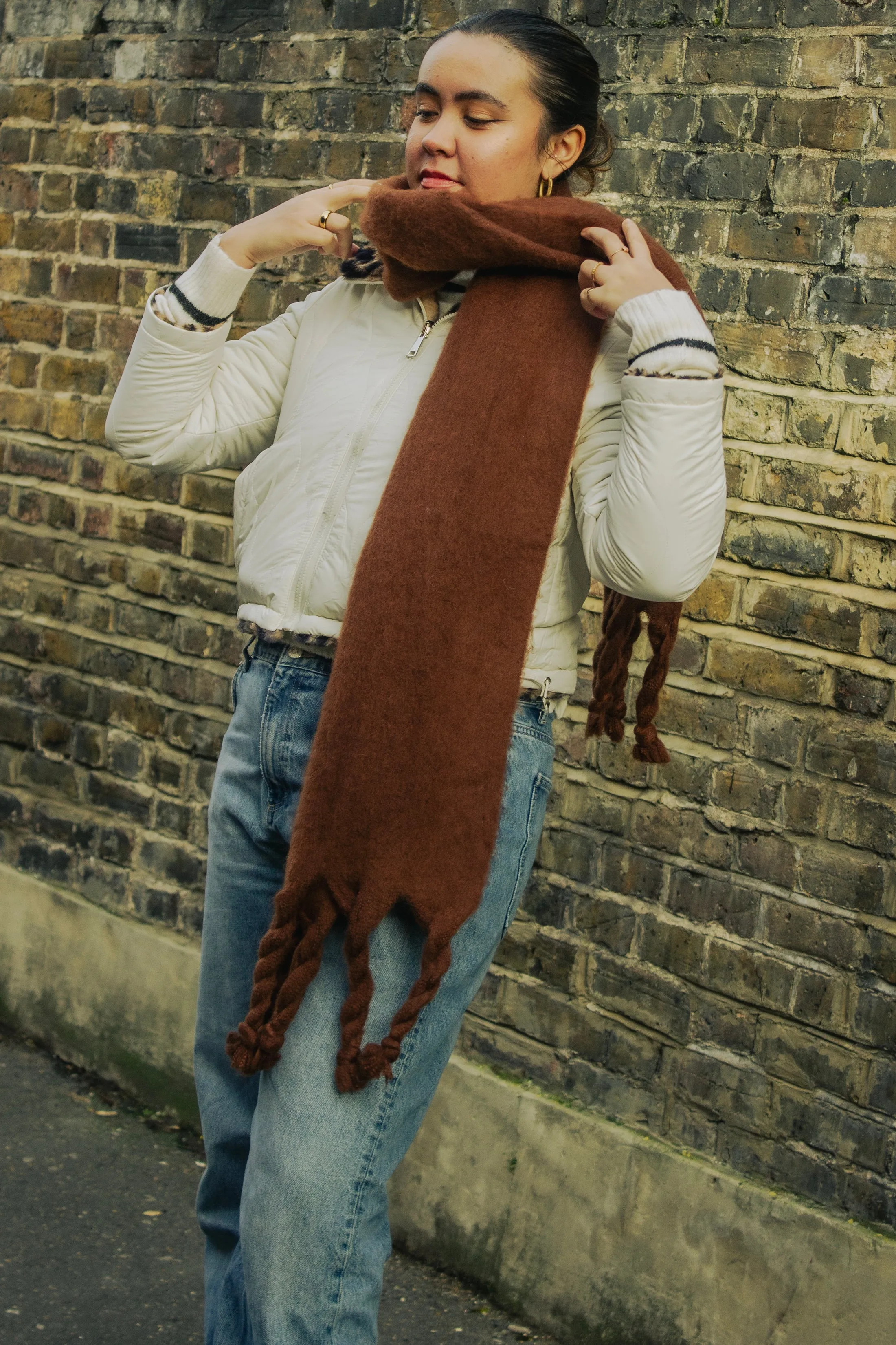 Colour Block Warm Wrap Scarf