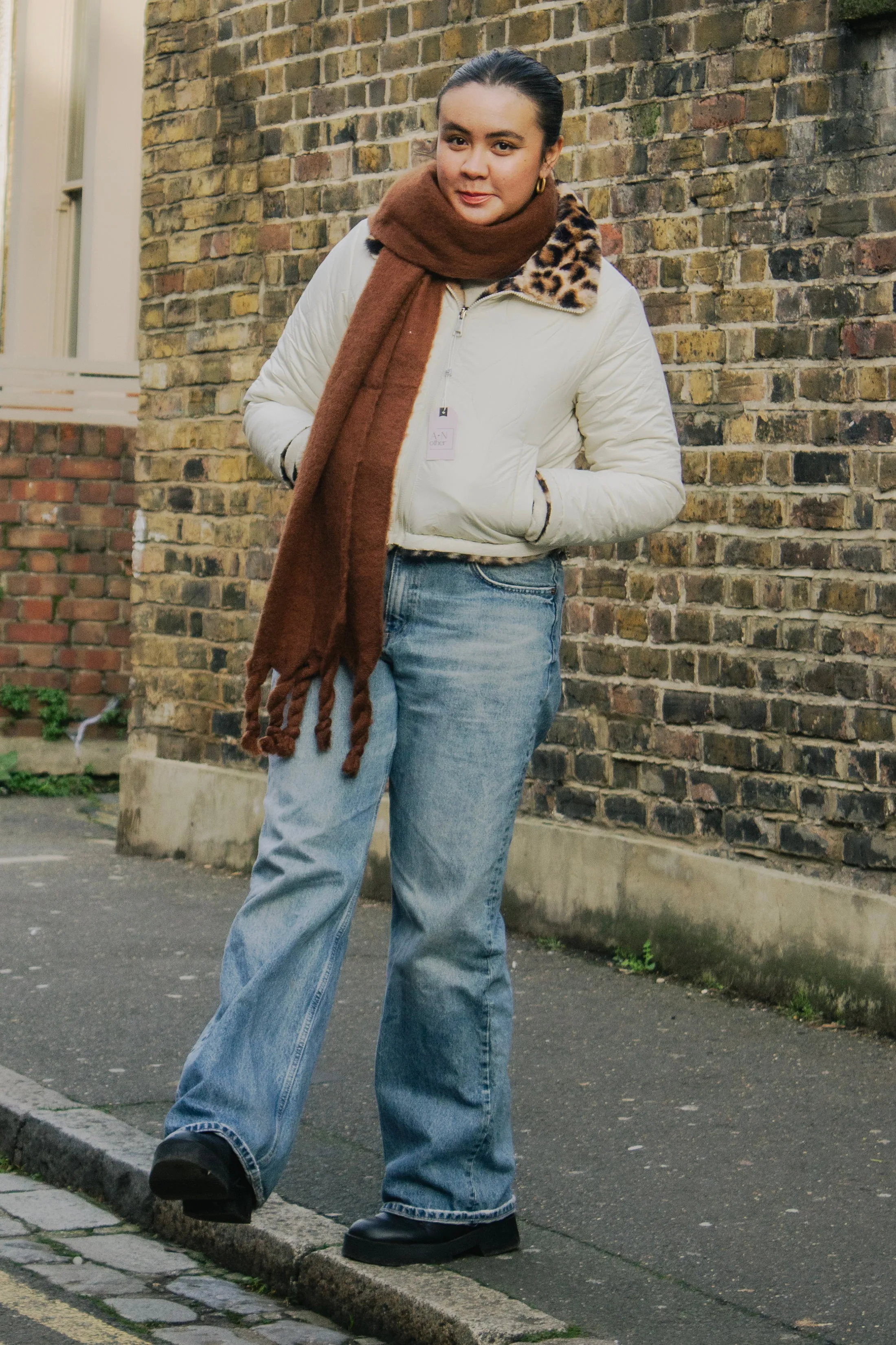 Colour Block Warm Wrap Scarf