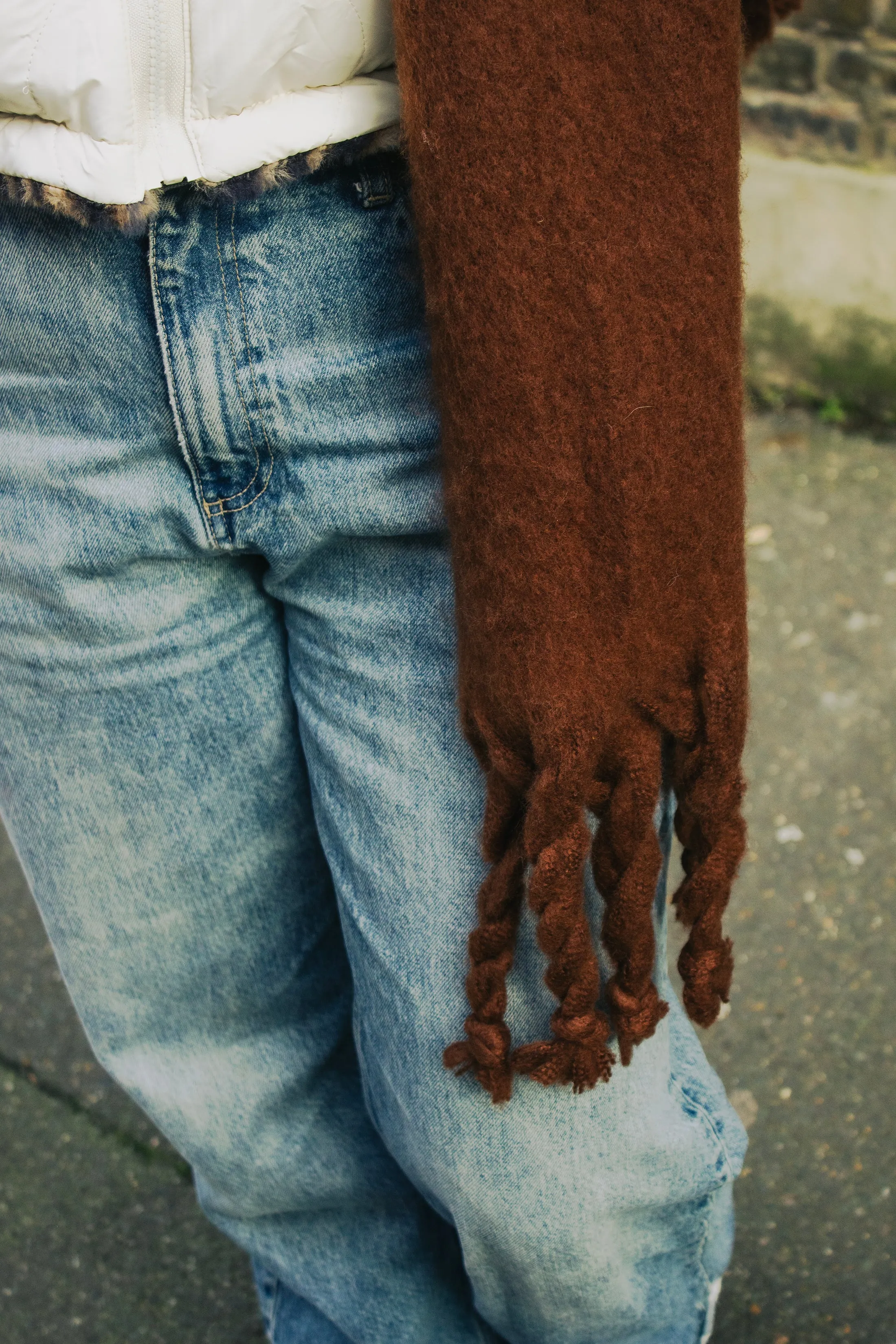 Colour Block Warm Wrap Scarf
