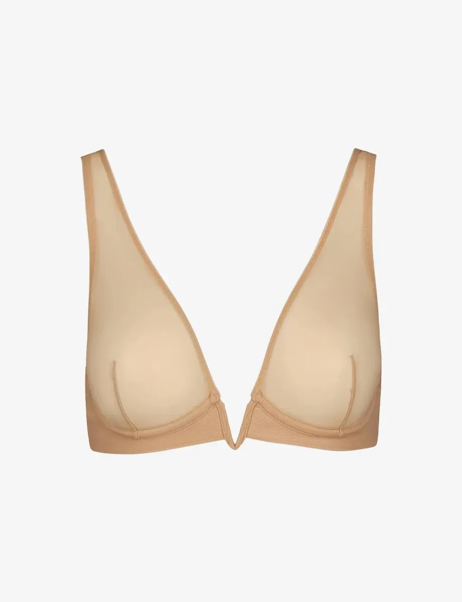 Commando Chic Mesh Plunge Underwire Bra