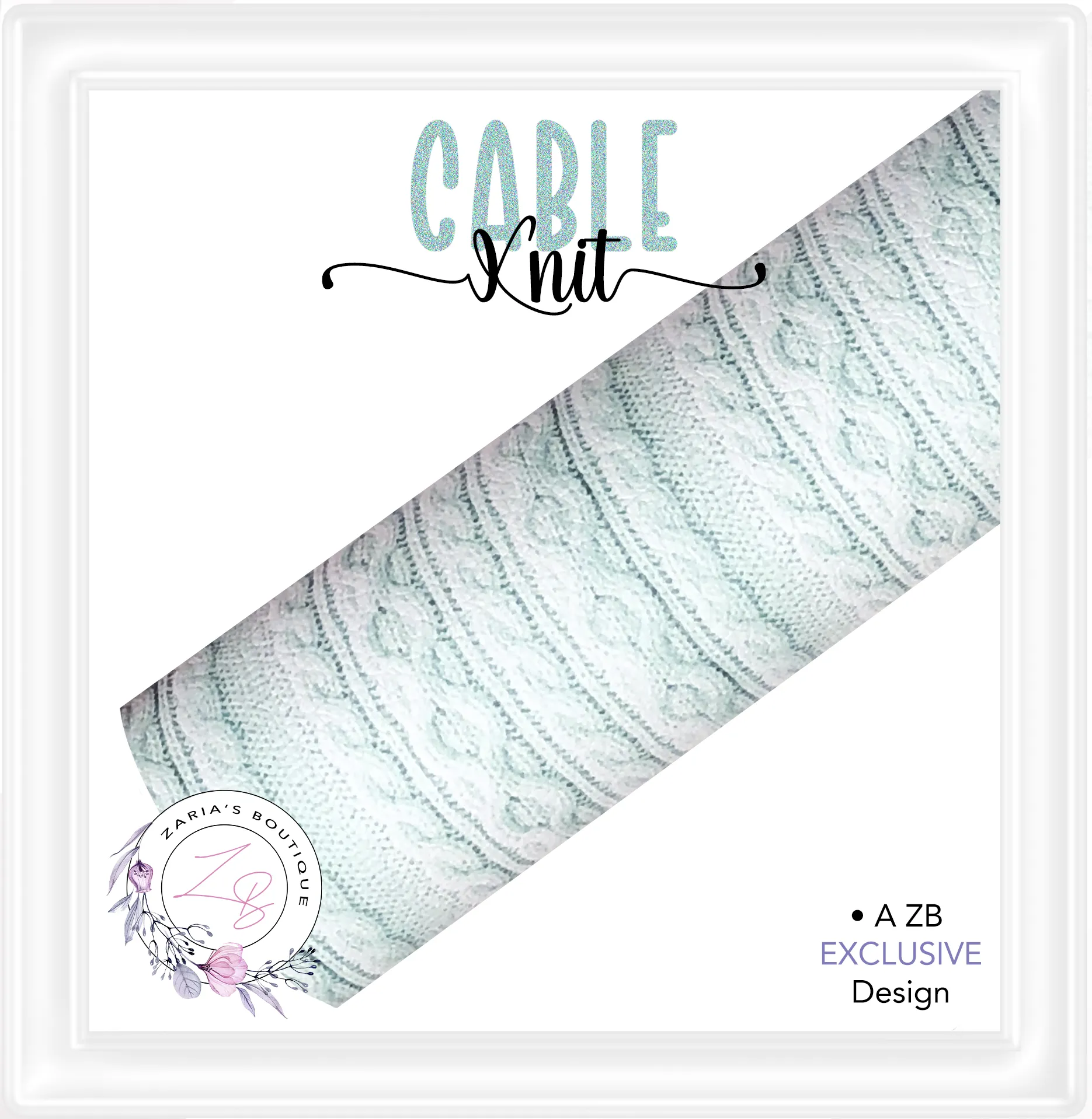 ⋅ Cozy Cable Knits ⋅ Premium Exclusive Vegan Faux Leather