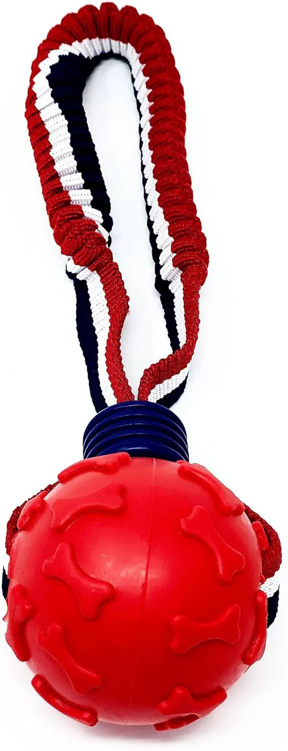 Dog ball on a rope ideal choice for active play