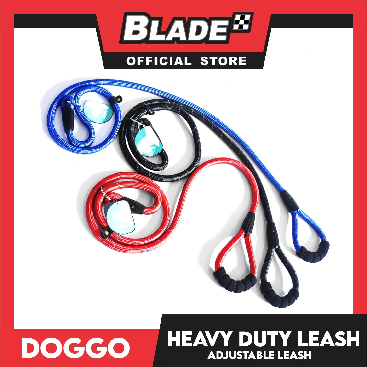 Doggo Heavy Duty Leash (Blue) 58 ' ' Durable And Strong Leash for Your Dog