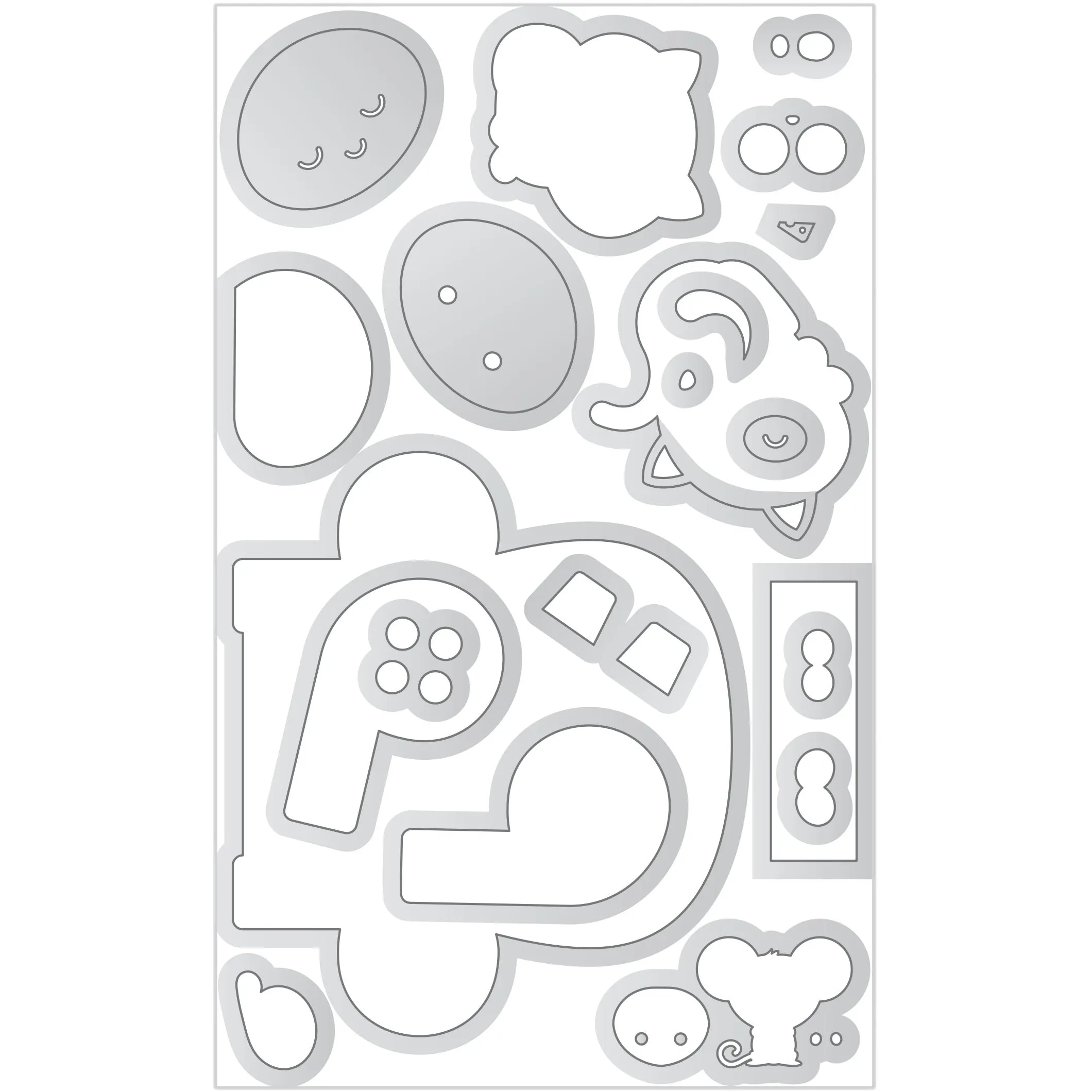 Doodlebug - Pretty Kitty - Doodle Cuts - Cozy Kitties / 7616