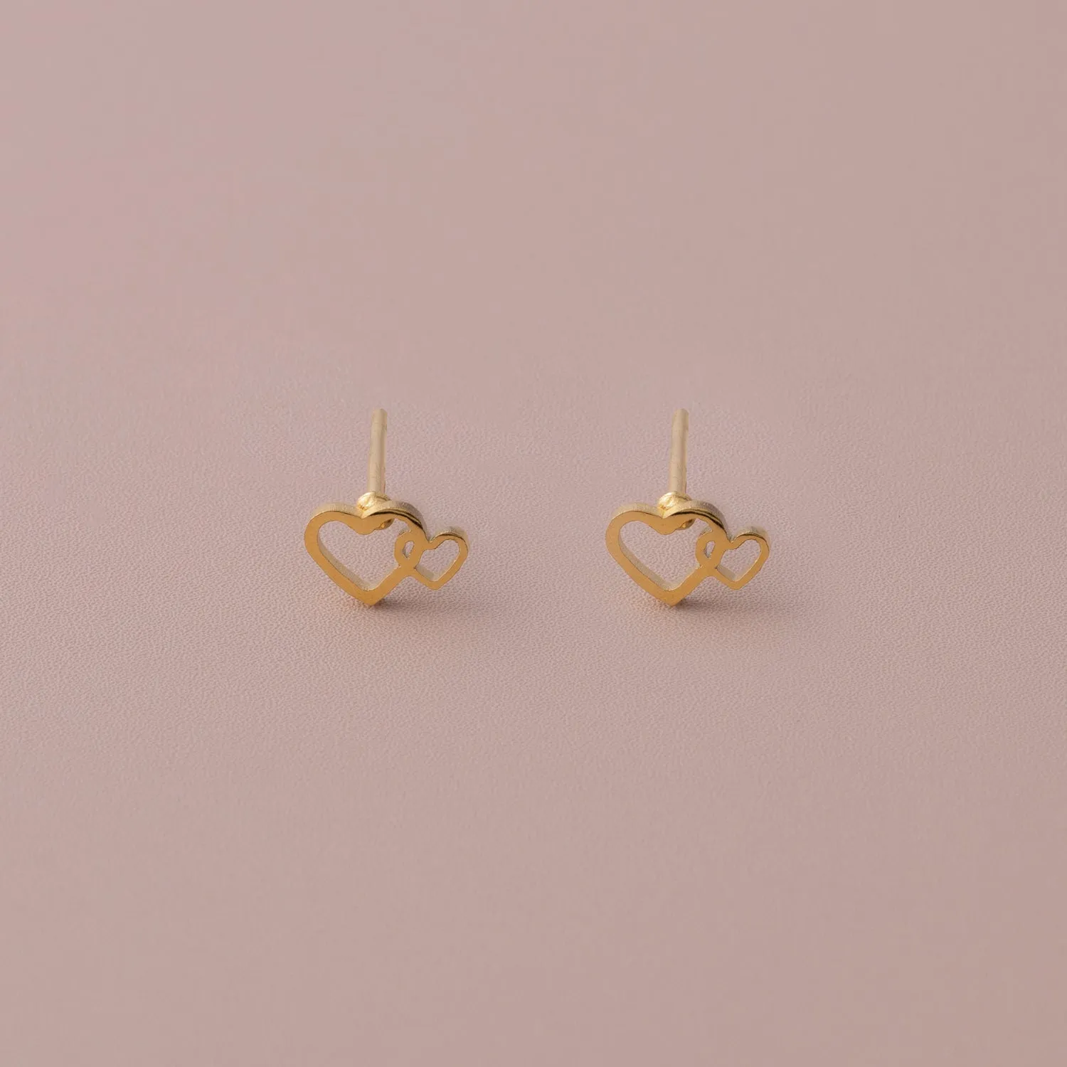 Double Love Stud Earrings