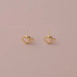 Double Love Stud Earrings