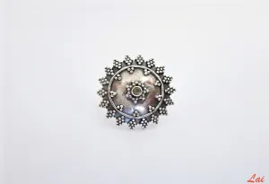 Dramatic, boho-chic, granulation work nose pin