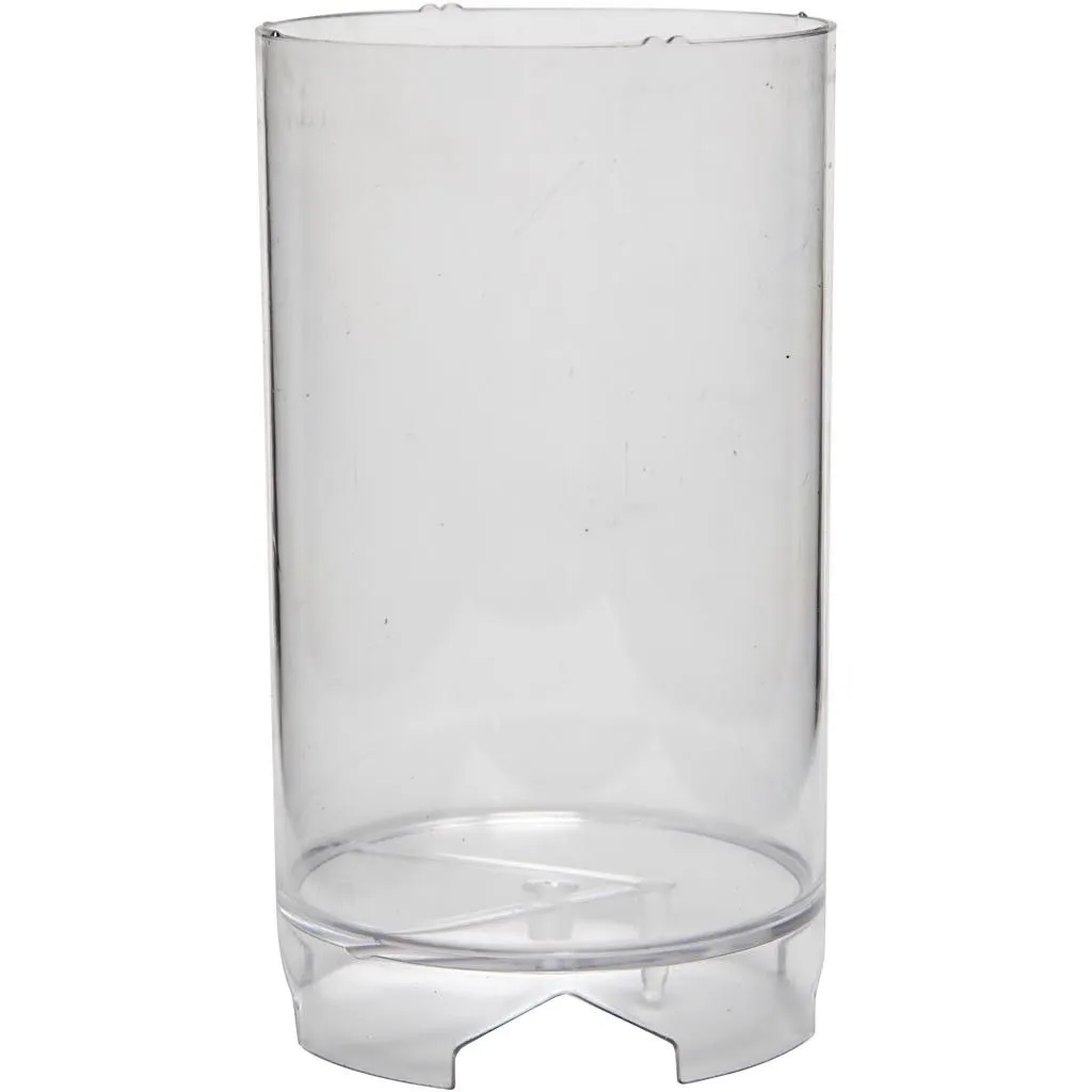 Durable Plastic Candle Mould Size 130 x 82mm Wick Size 21 - Cylindrical Block