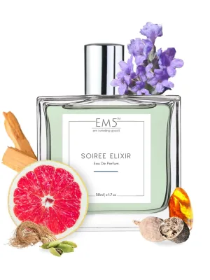 EM5™ Soiree Elixir Perfume EDP Spray for Men | Woody Warm Spicy Fragrance Accords | Luxury Gift for Him | Variants Available: 50 ml Spray / 15 ml Spray