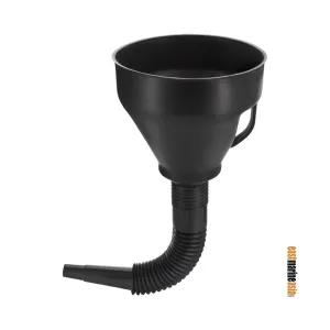 EMA Long Flexible Funnel with Handle & Stainless Steel Strainer