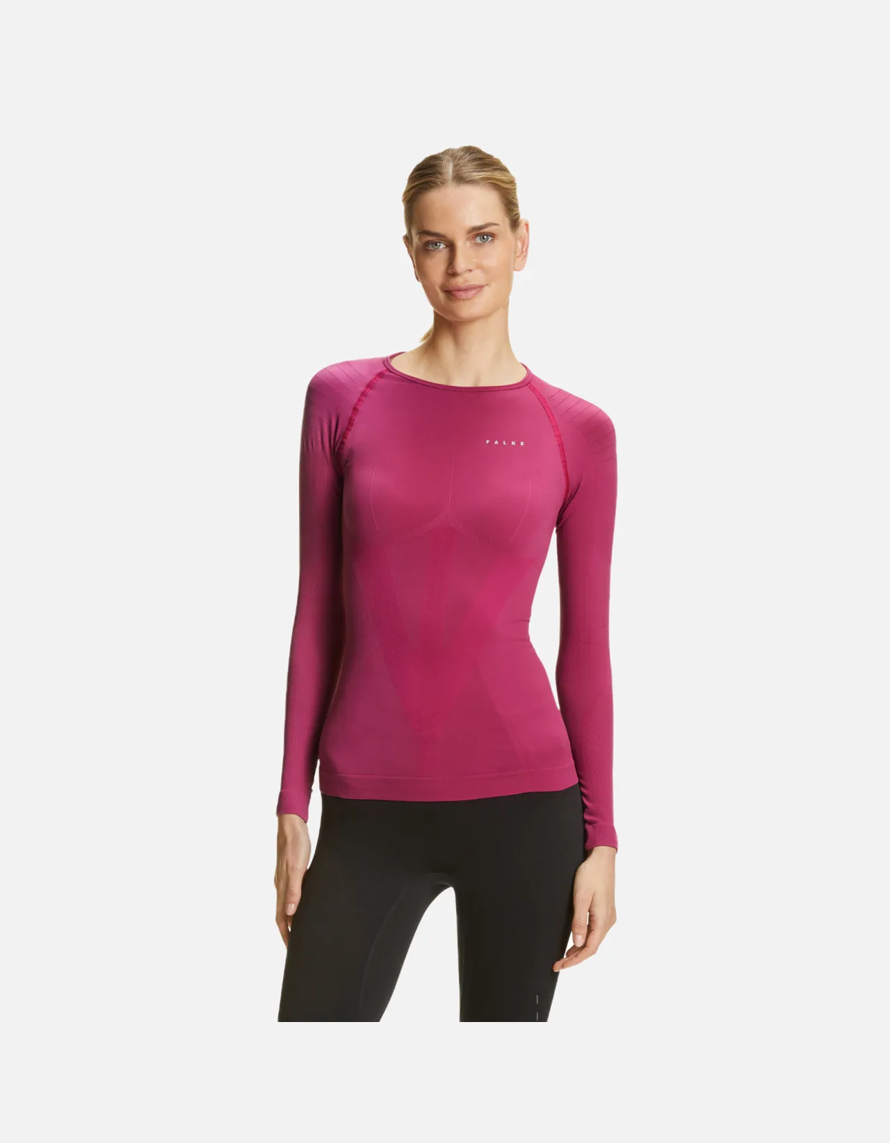 FALKE Women long sleeve Shirt Warm - Radiant Orchid