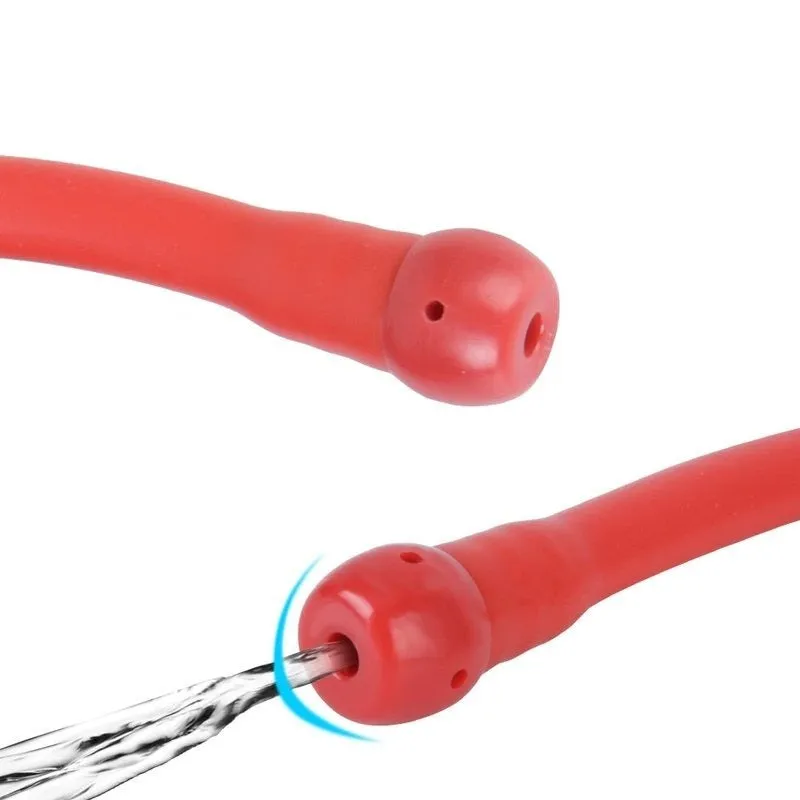 Flexible de Douche Anal AQUAstick rouge Anodisé