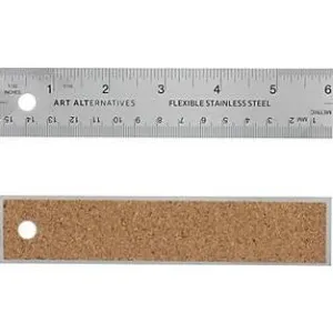 Flexible Stainless Steel Ruler, 6"