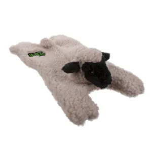 GoDog Barnyard Buddies Lamb Squeaky Plush Flattie