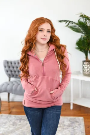 Halfzip Sweatshirt - Cozy Cutie Bubblegum