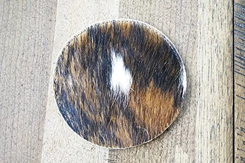 Handcrafted Cowhide Coaster Set