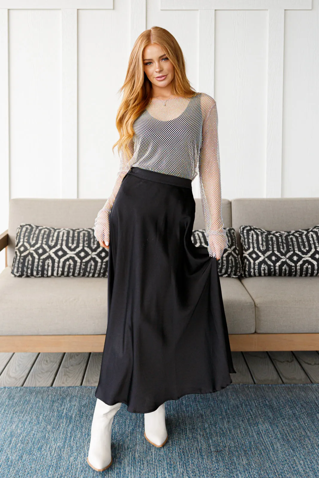 Hazel Blues® |  Timeless Tale Maxi Skirt in Black