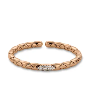 Hulchi Belluni Flexible Cuff with Diamonds
