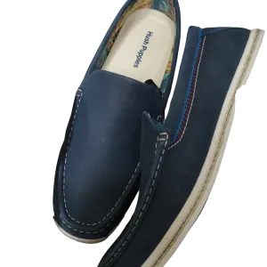 Hush Puppy Men's Ashton Barlow Navy Nubuck Loafer