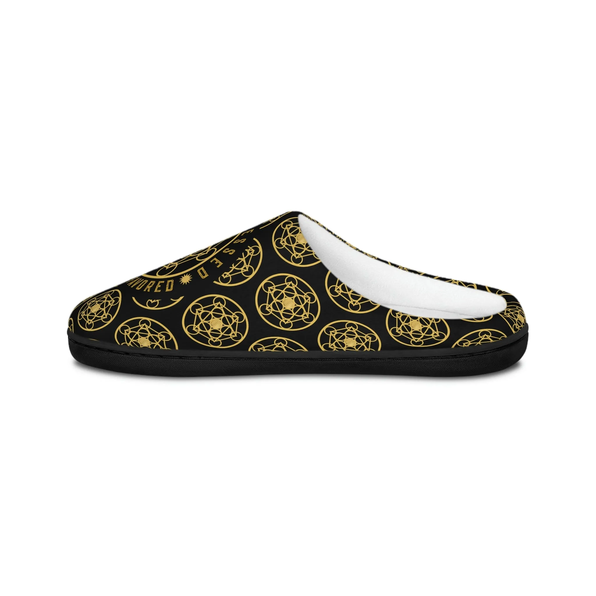 I AM BLESSED I AM HIGHLY FAVORED - Women's Indoor Slippers - Black