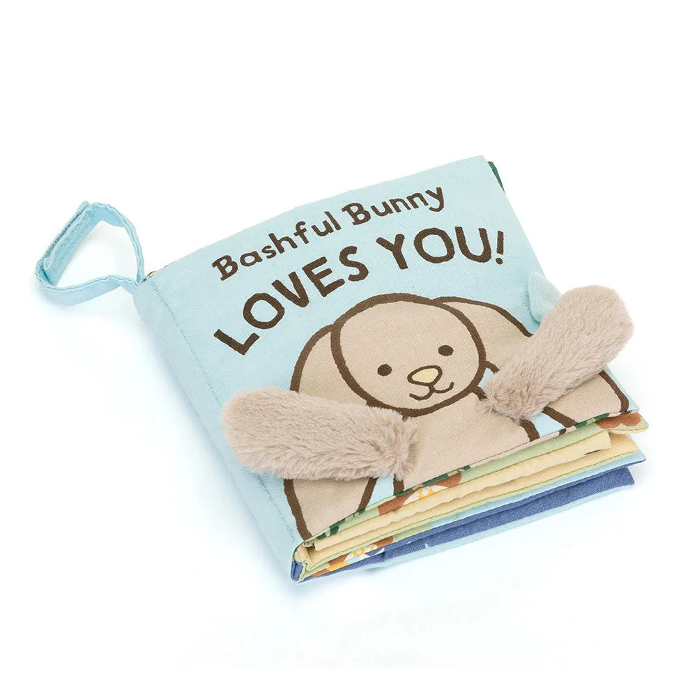 JellyCat Bashful Bunny Loves You Book
