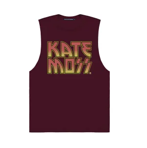 KATE BURGUNDY MUSCLE TEE