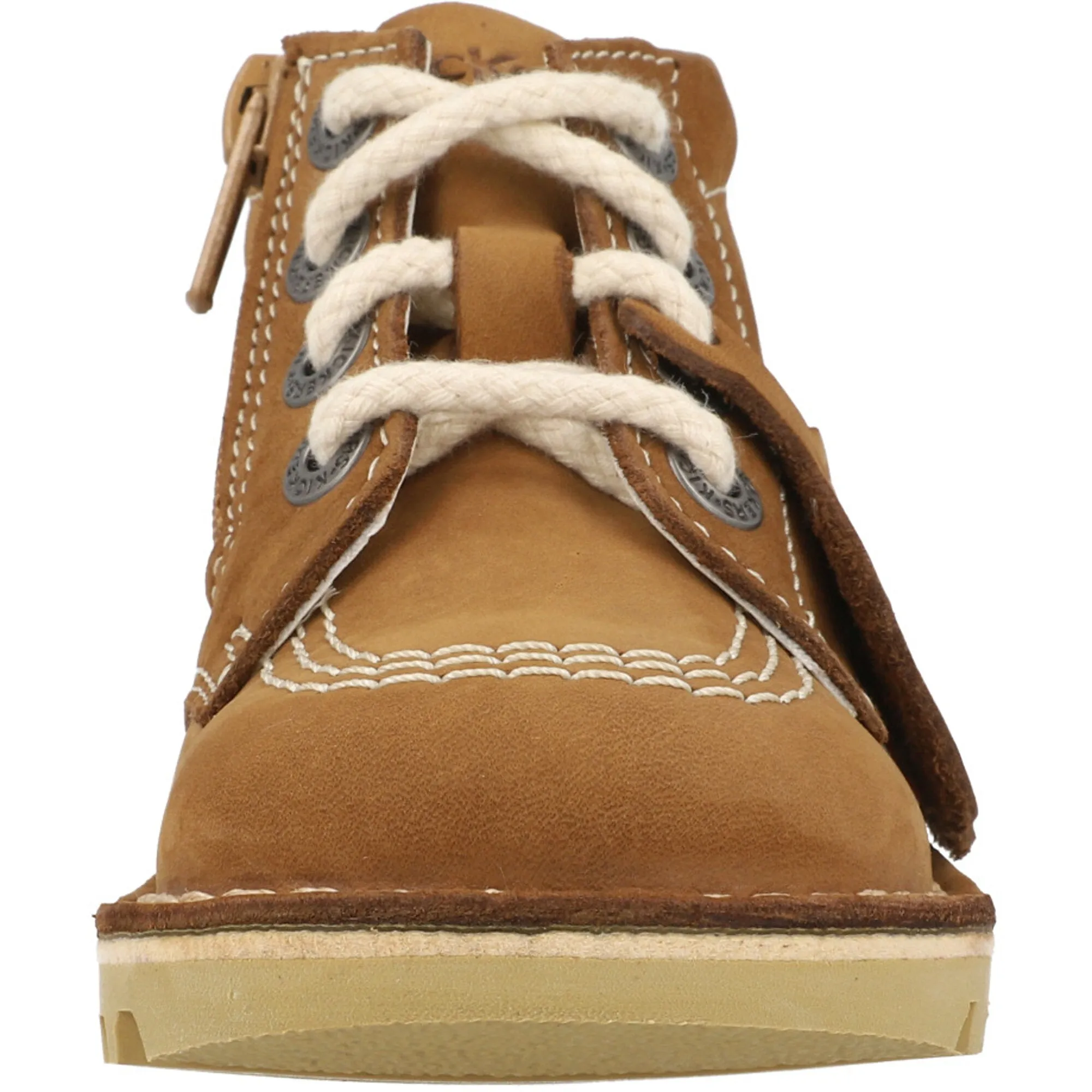 Kickers Kick Hi Zip Tan Kids Boots