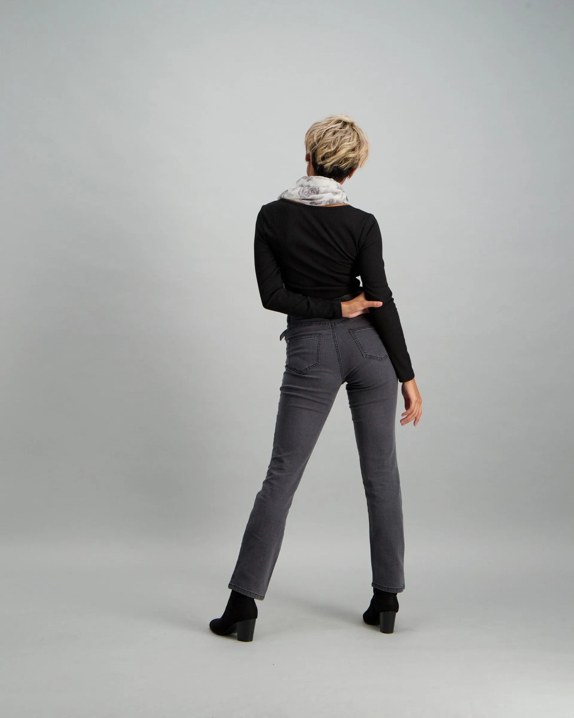 Ladies Rib Bodysuit - Black