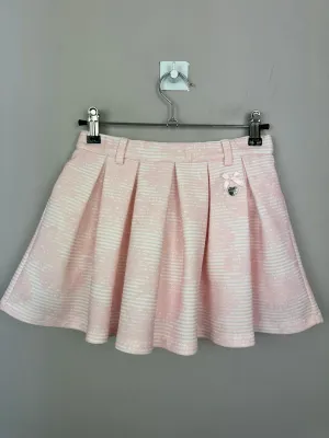 Le Chic Pink pleated skirt 8y