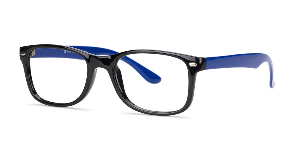 Loris Men's Unbreakable Bendable Rectangular TR90 Eyeglasses, M-306