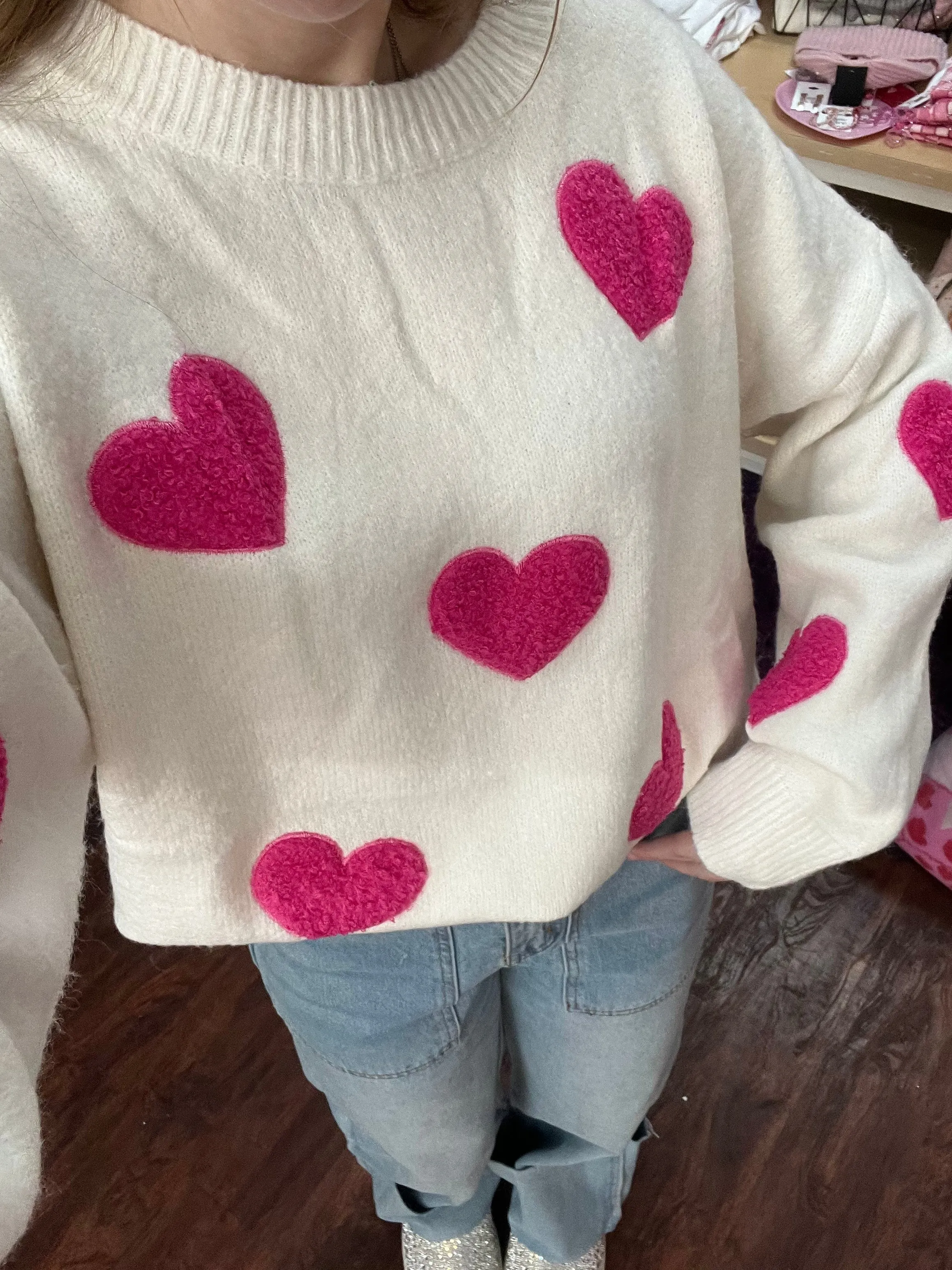 Love Everyday Sweater: White