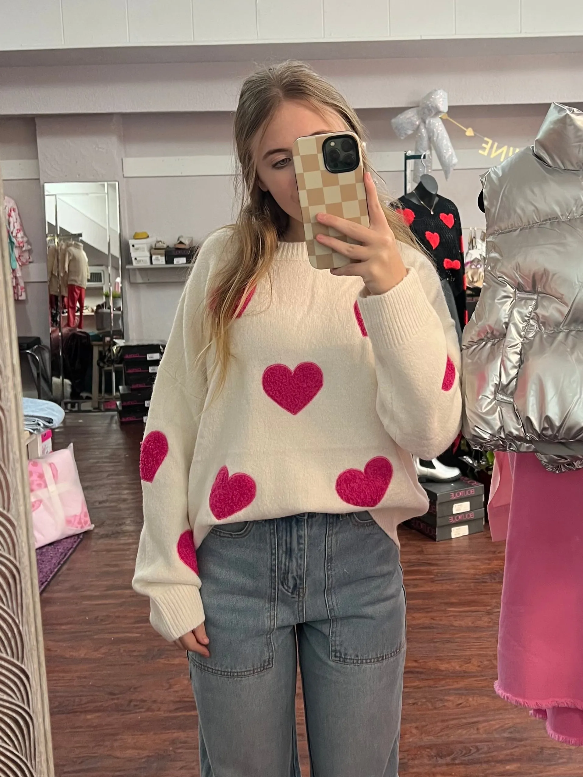 Love Everyday Sweater: White