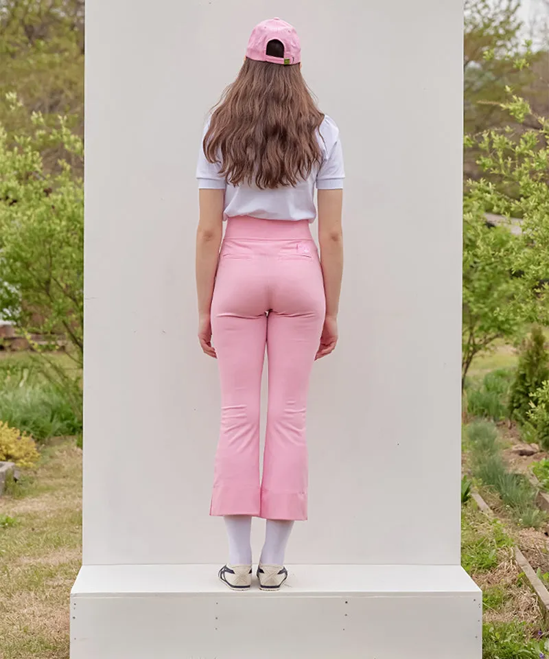 MACKY Golf: Long Leg Boots Cut Pants - Pink