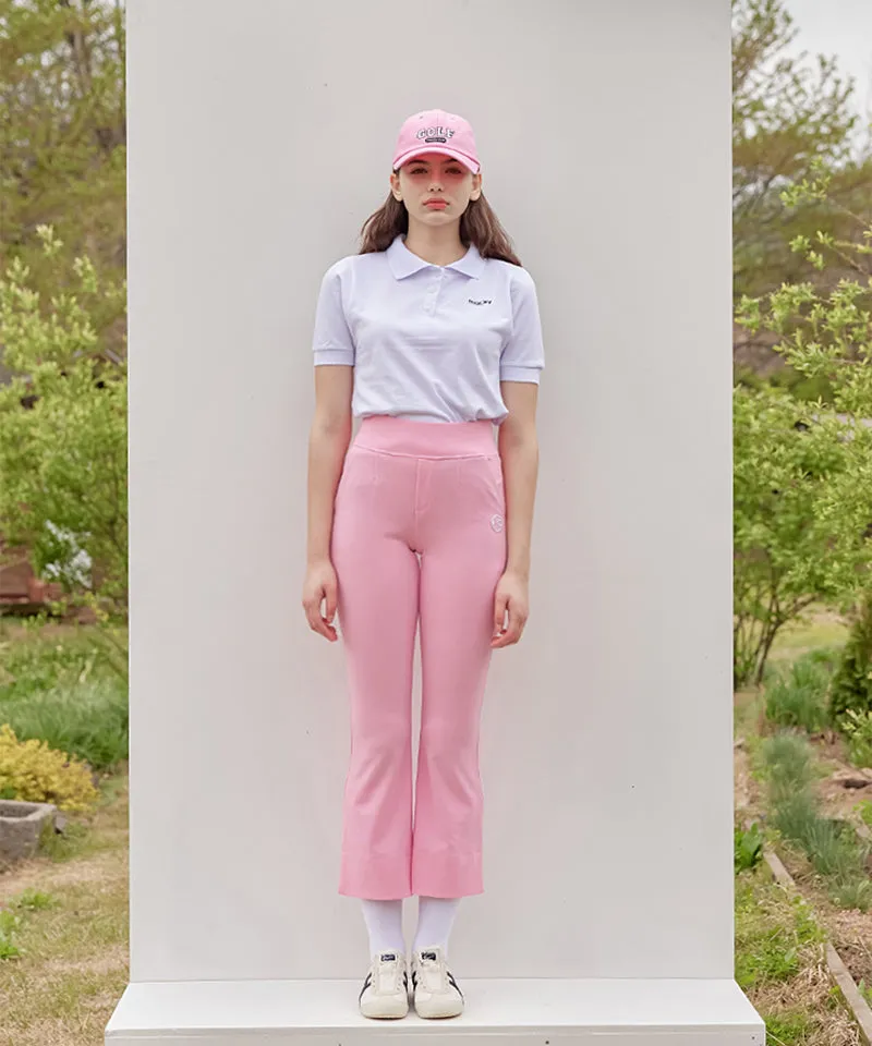MACKY Golf: Long Leg Boots Cut Pants - Pink